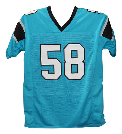 Thomas Davis Signed Carolina Panthers Custom Blue Jersey (BAS COA)