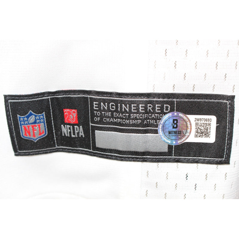 Travis Hunter Signed Jacksonville Jaguars White Nike Jersey (BAS Witnessed)