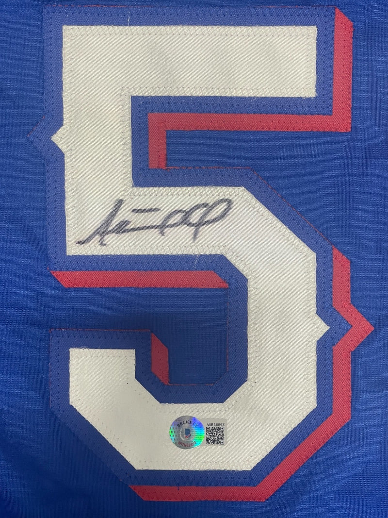 Adolis Garcia Signed Texas Rangers Custom Baseball Jersey (Beckett COA)