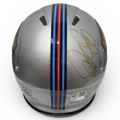 Mick Foley Signed Mankind WrestleMania Gold Mini Helmet 1/1