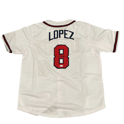 Javier Lopez Signed Atlanta Braves Custom Jersey (JSA COA)