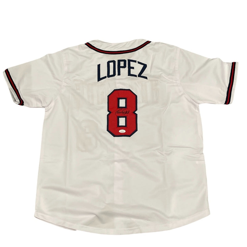 Javier Lopez Signed Atlanta Braves Custom Jersey (JSA COA)