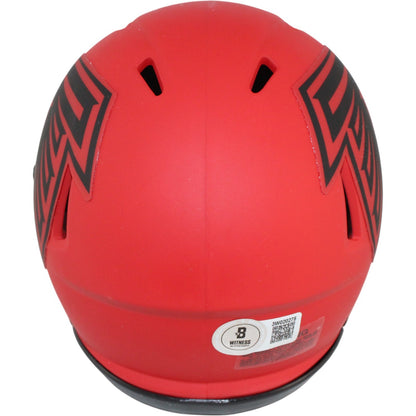 Julio Jones Signed Atlanta Falcons Riddell Rave Mini Helmet (Beckett)