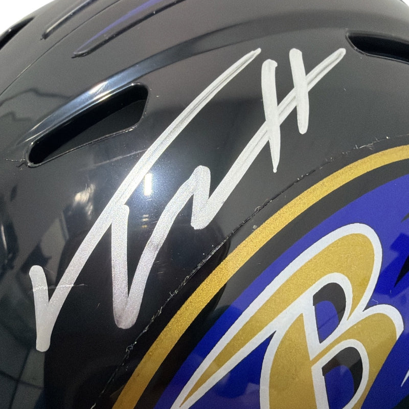 Trey Hendrickson Signed Baltimore Ravens Speed Mini Helmet