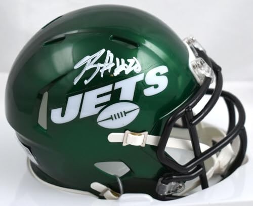 Breece Hall Signed New York Jets Speed Mini Helmet - White