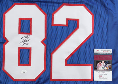 Don Beebe Autographed Buffalo Bills Custom Football Jersey JSA