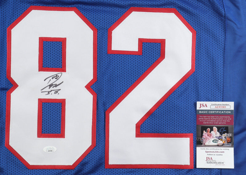 Don Beebe Autographed Buffalo Bills Custom Football Jersey JSA