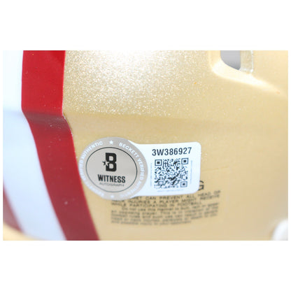 Dee Winters San Francisco 49ers Autographed Mini Helmet Beckett Witnessed