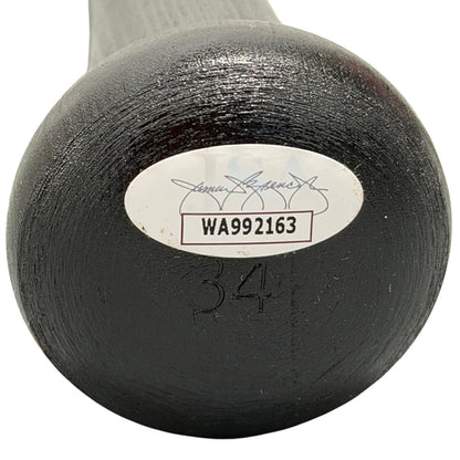 Ethan Petry Signed Black Louisville Slugger Baseball Bat (JSA Witness)