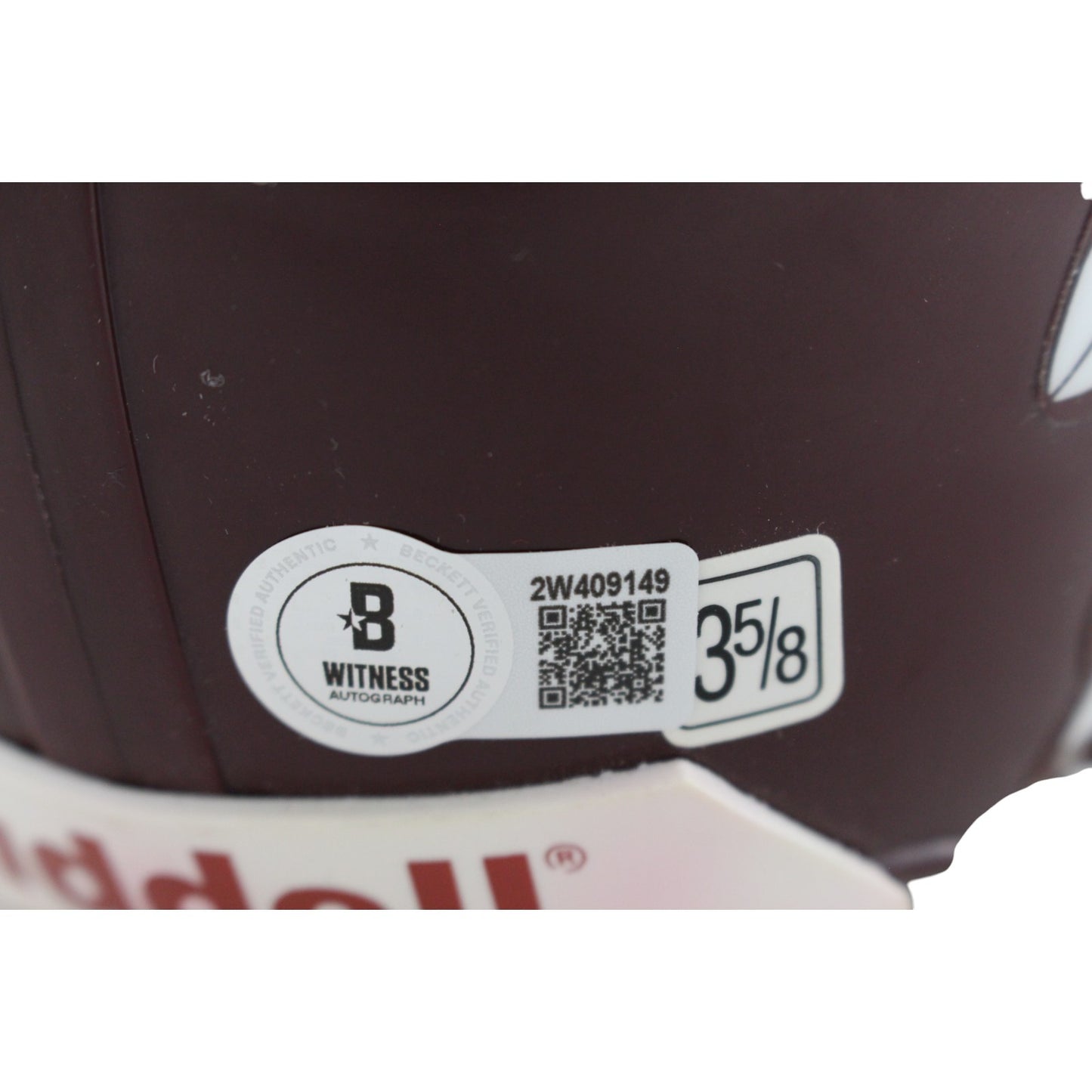 Larry Brown Signed Washington Redskins Throwback VSR4 Mini Helmet