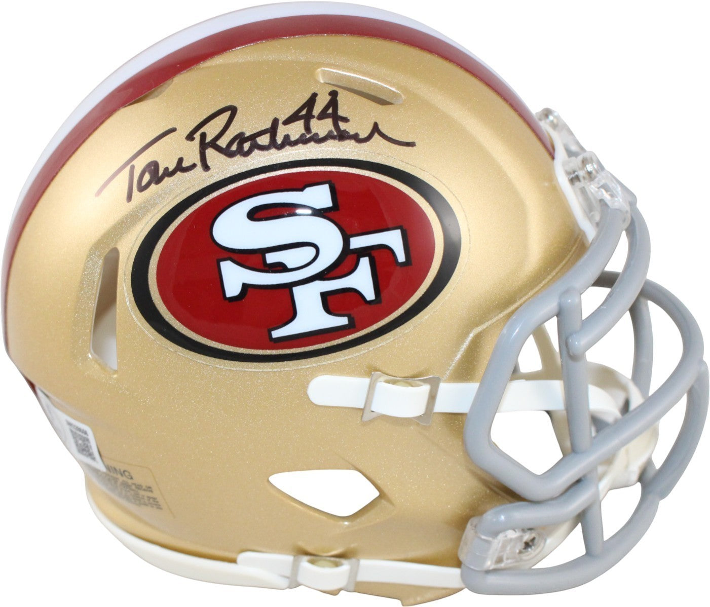 Tom Rathman San Francisco 49ers Autographed Mini Helmet Beckett