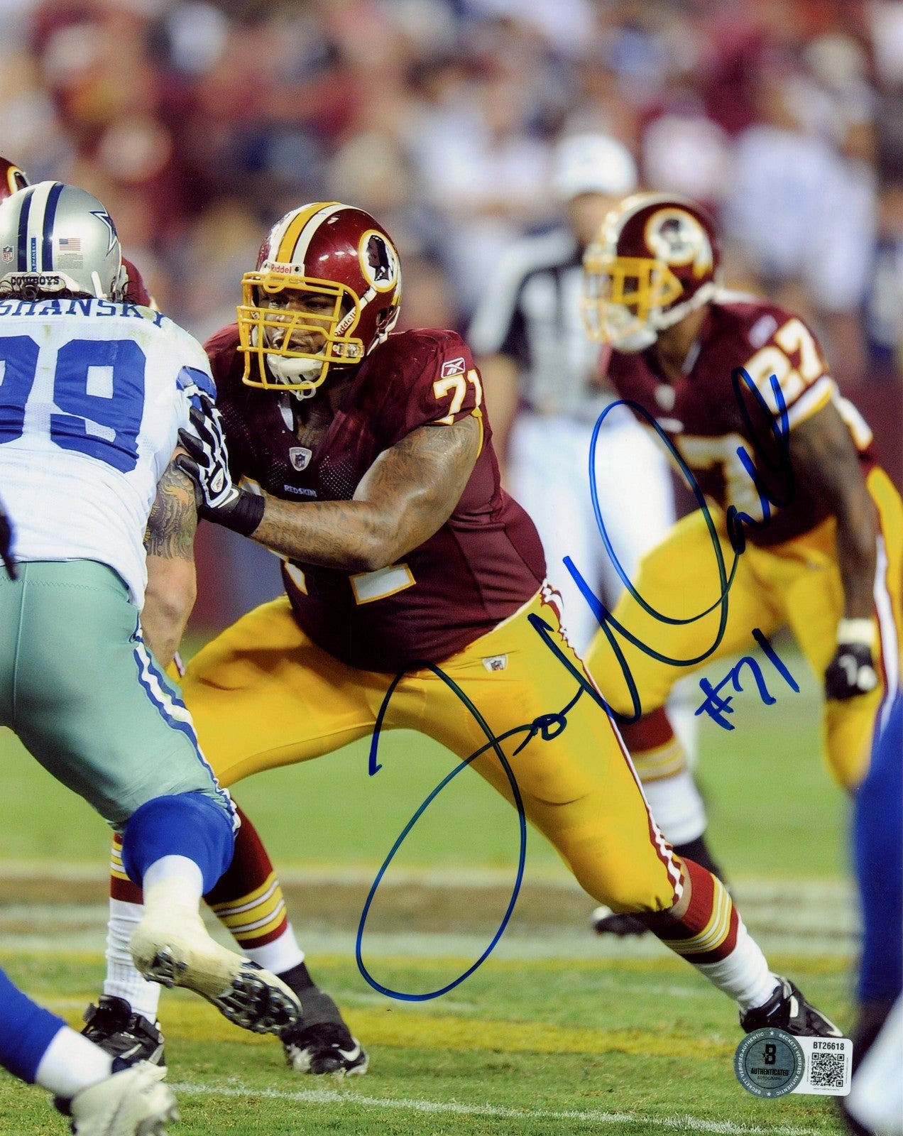 Trent Williams Signed Washington Redskins 8x10 Photo