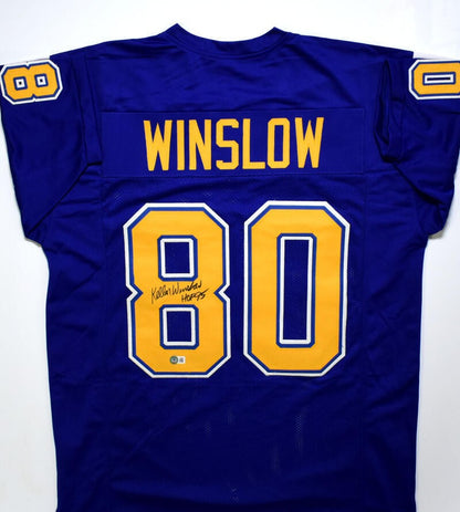 Kellen Winslow Autographed San Diego Chargers Style Jersey - HOF 95