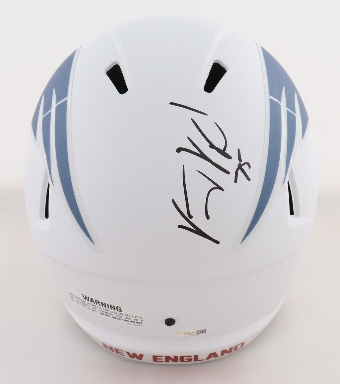Vince Wilfork New England Patriots Signed Rivalries Full Size Helmet
