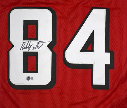 Roddy White Signed Atlanta Falcons Custom Red Jersey