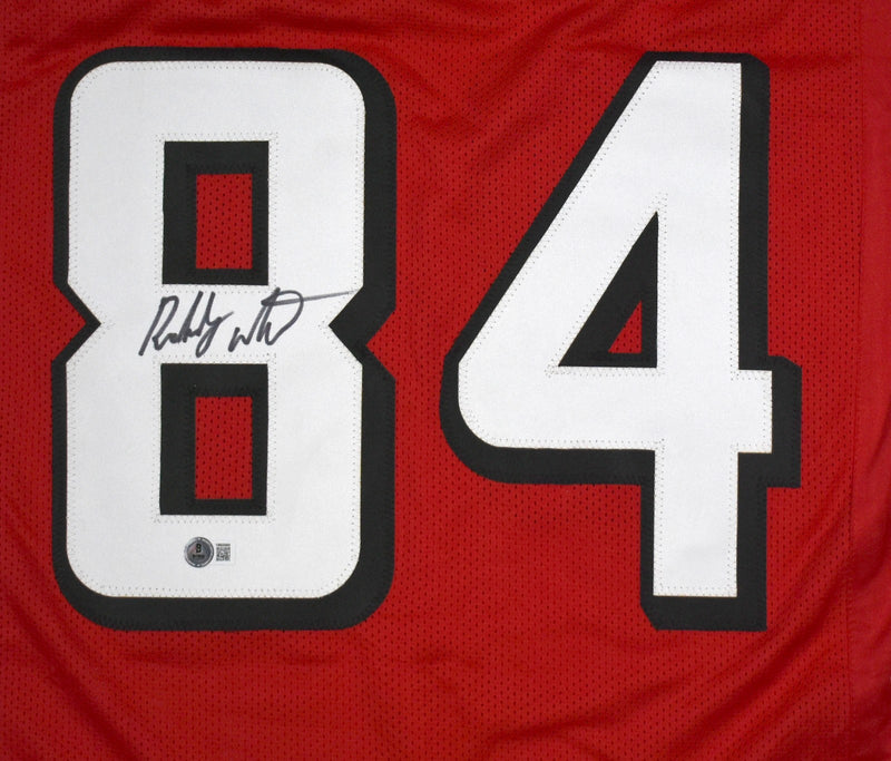 Roddy White Signed Atlanta Falcons Custom Red Jersey