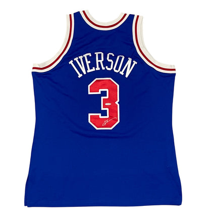 Allen Iverson Signed Philadelphia 76ers 1996-97 Mitchell & Ness Jersey