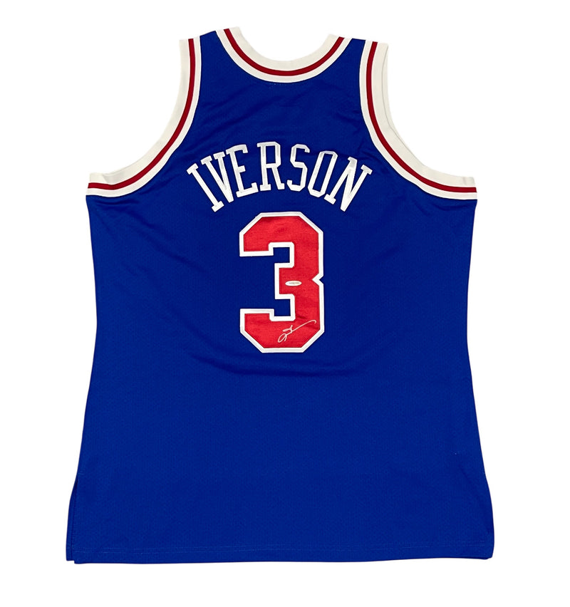 Allen Iverson Signed Philadelphia 76ers 1996-97 Mitchell & Ness Jersey
