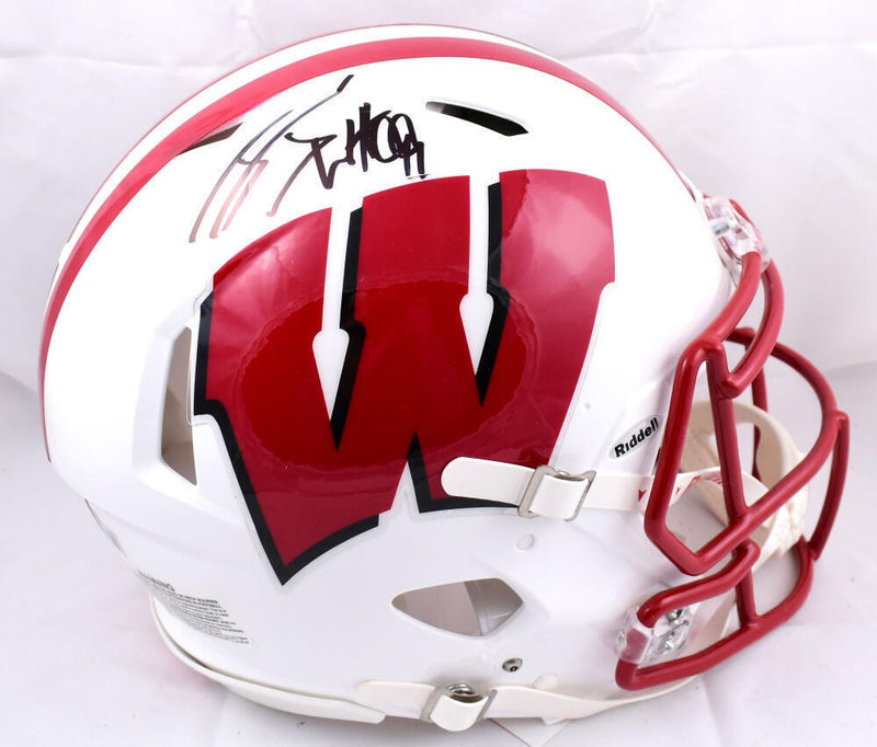 JJ Watt Signed Wisconsin Badgers Full Size Speed Authentic Helmet
