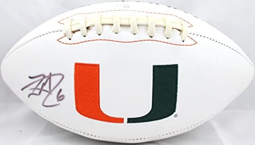Lamar Miller Signed Miami Hurricanes Logo Football