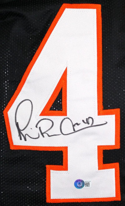 Michael Irvin Signed Miami Hurricanes Style Custom Jersey - Black