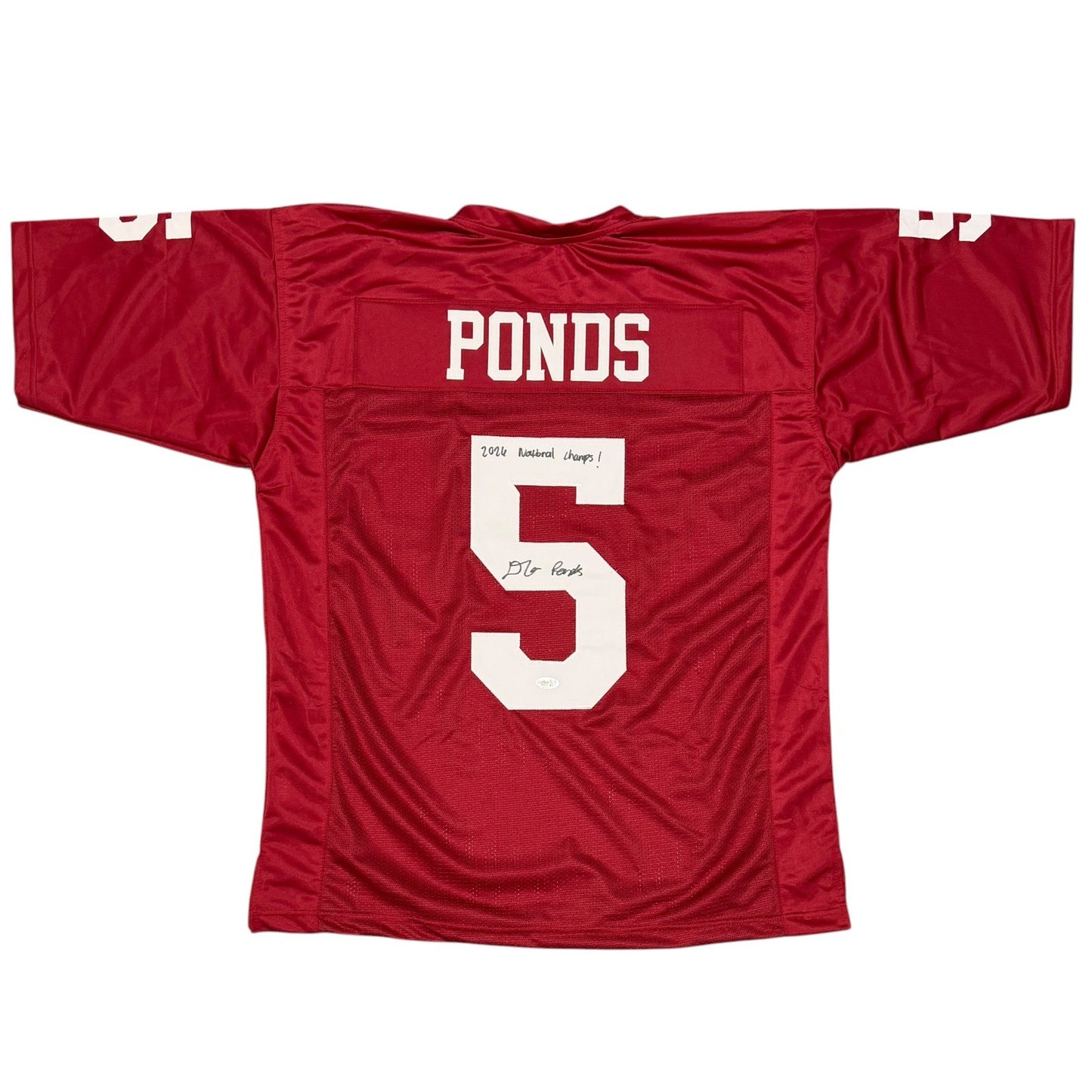 D'Angelo Ponds Signed Indiana Hoosiers Custom Jersey "2026 Nat'l Champs"