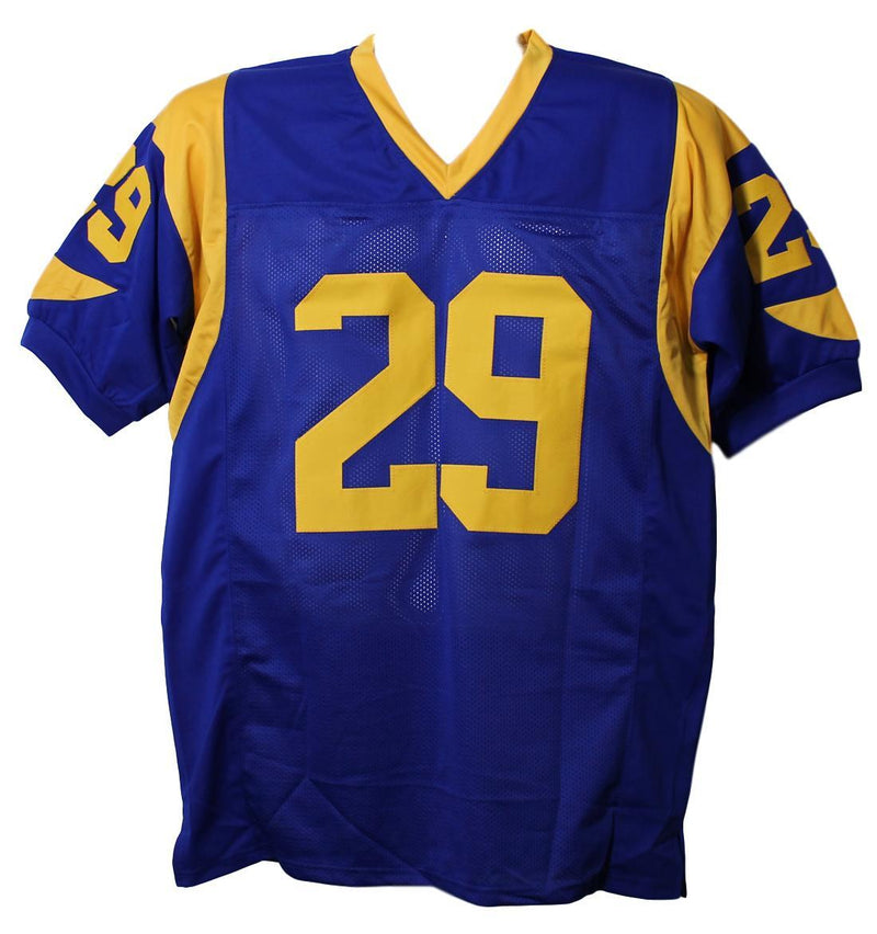 Eric Dickerson Autographed Pro Style Blue Jersey