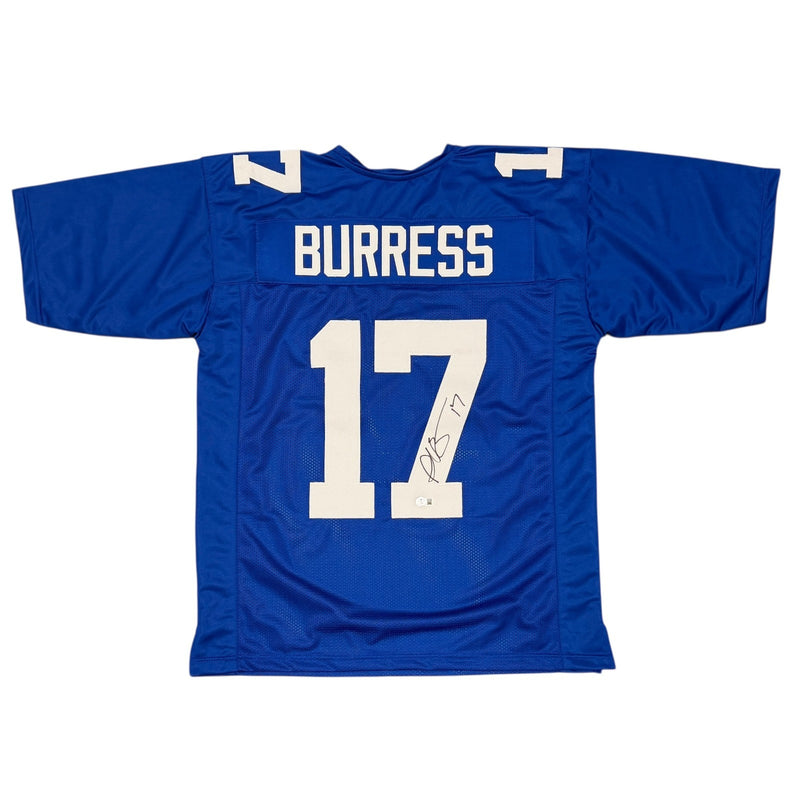 Plaxico Burress New York Giants Signed Custom Football Jersey (BAS COA)