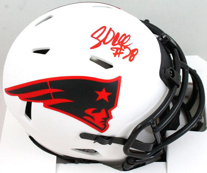 Corey Dillon Autographed New England Patriots Lunar Mini Helmet
