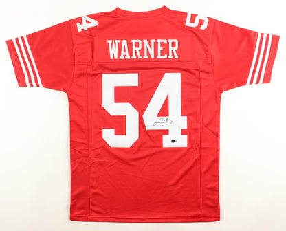 Fred Warner Signed San Francisco 49ers Custom Jersey Beckett COA