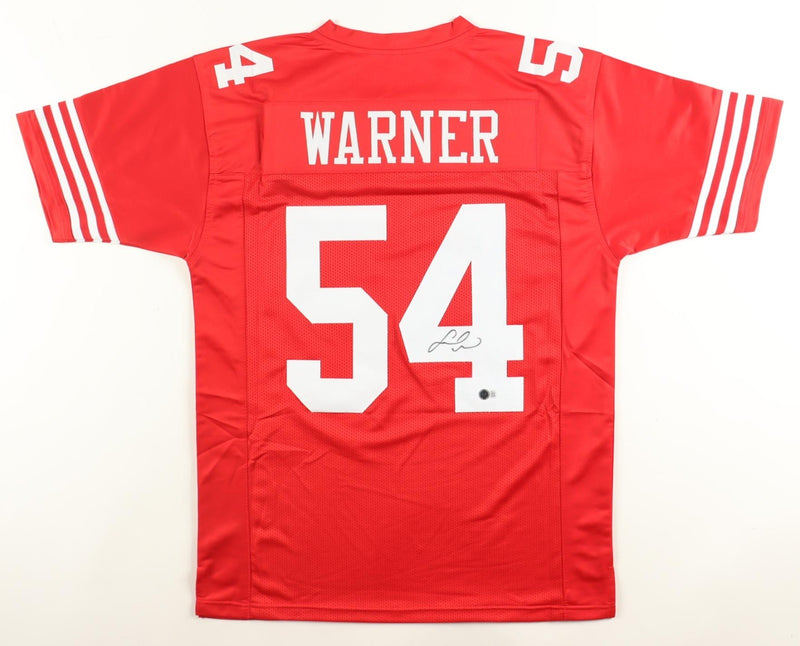 Fred Warner Signed San Francisco 49ers Custom Jersey Beckett COA