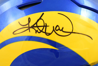Kurt Warner Signed Los Angeles Rams Riddell Speedflex Authentic Helmet