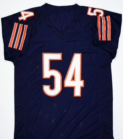 Brian Urlacher Autographed Chicago Bears Custom Blue Jersey