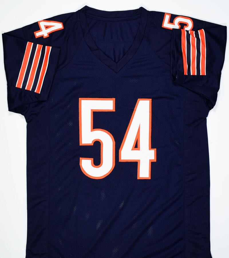Brian Urlacher Autographed Chicago Bears Custom Blue Jersey