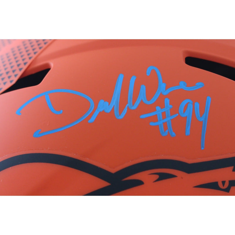 DeMarcus Ware Full Size Helmet - Signed Denver Broncos Rave Edition