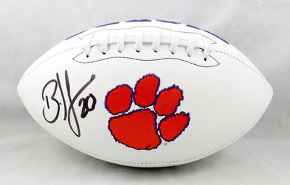 Brian Dawkins Signed Clemson Tigers Logo Football - Black Edition