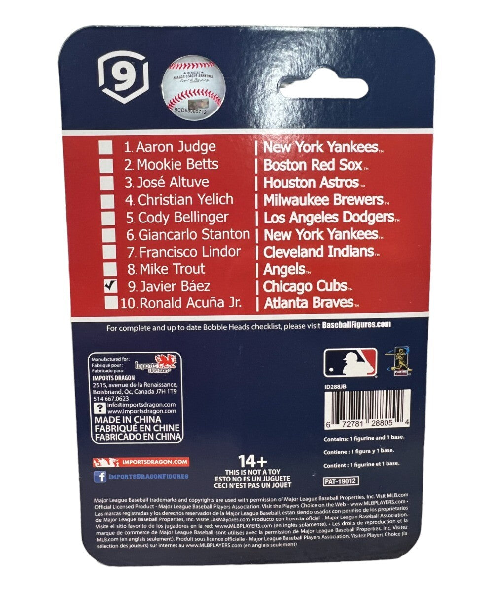 Javier Baez Signed Chicago Cubs Mini Bobblehead - Fanatics COA
