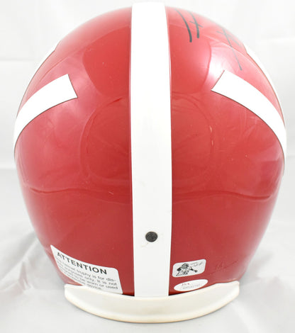 T.J. Watt Autographed Wisconsin Badgers Full Size Helmet