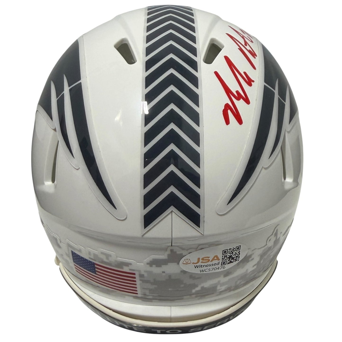 Malcolm Butler Signed Patriots Salute Mini Helmet (SB XLIX GW INT)