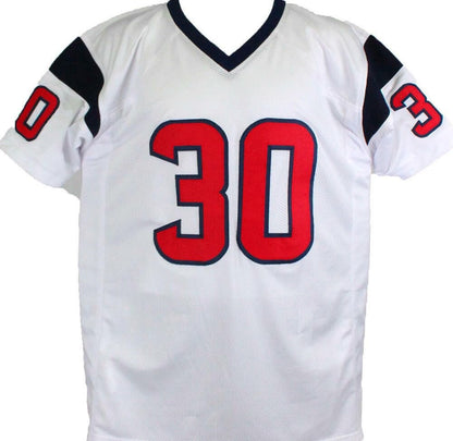 Phillip Lindsay Autographed White Custom Jersey