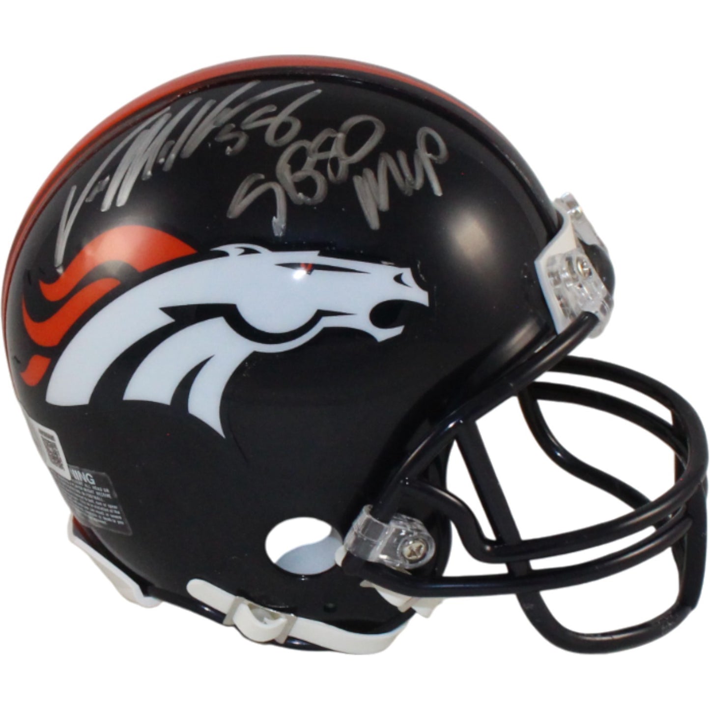Von Miller Denver Broncos Signed Mini Helmet SB 50 MVP Beckett BAS