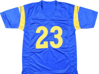 Kyren Williams Autographed Los Angeles Rams Custom Blue Jersey
