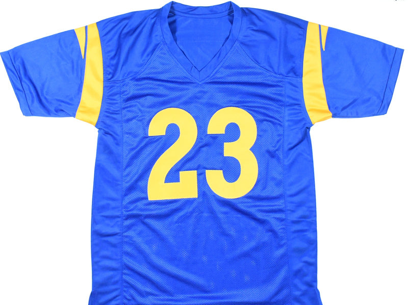 Kyren Williams Autographed Los Angeles Rams Custom Blue Jersey