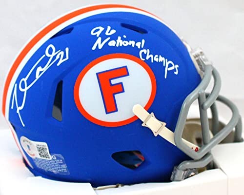 Fred Taylor Signed Florida Gators White Speed Mini Helmet Inscribed