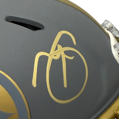 Minkah Fitzpatrick Signed Pittsburgh Steelers Slate Mini Helmet