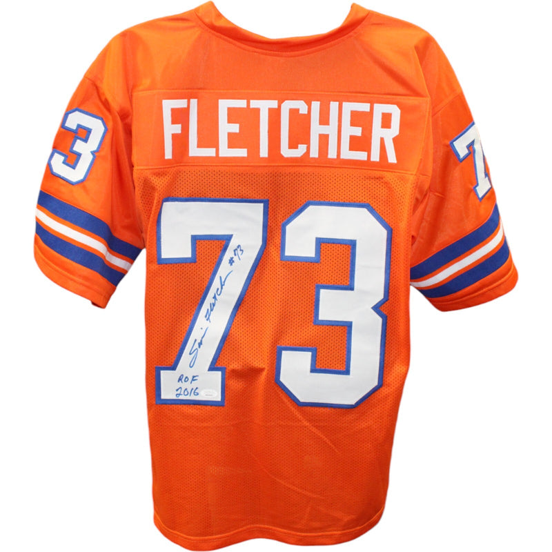 Simon Fletcher Signed Orange Pro Style Football Jersey (ROF '16)
