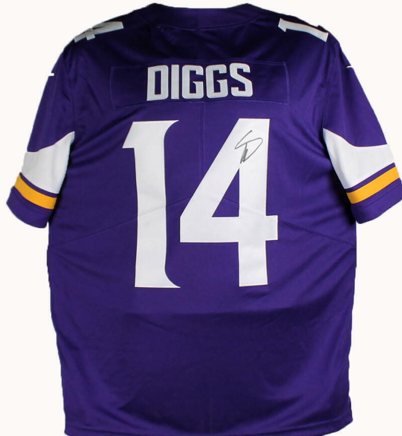 Stefon Diggs Autographed Minnesota Vikings Purple Nike Vapor Jersey