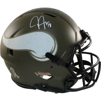 Justin Jefferson Signed Minnesota Vikings 2022 STS Full Size Helmet