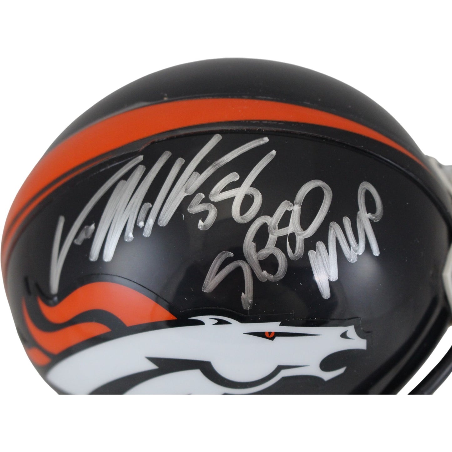 Von Miller Denver Broncos Signed Mini Helmet SB 50 MVP Beckett BAS
