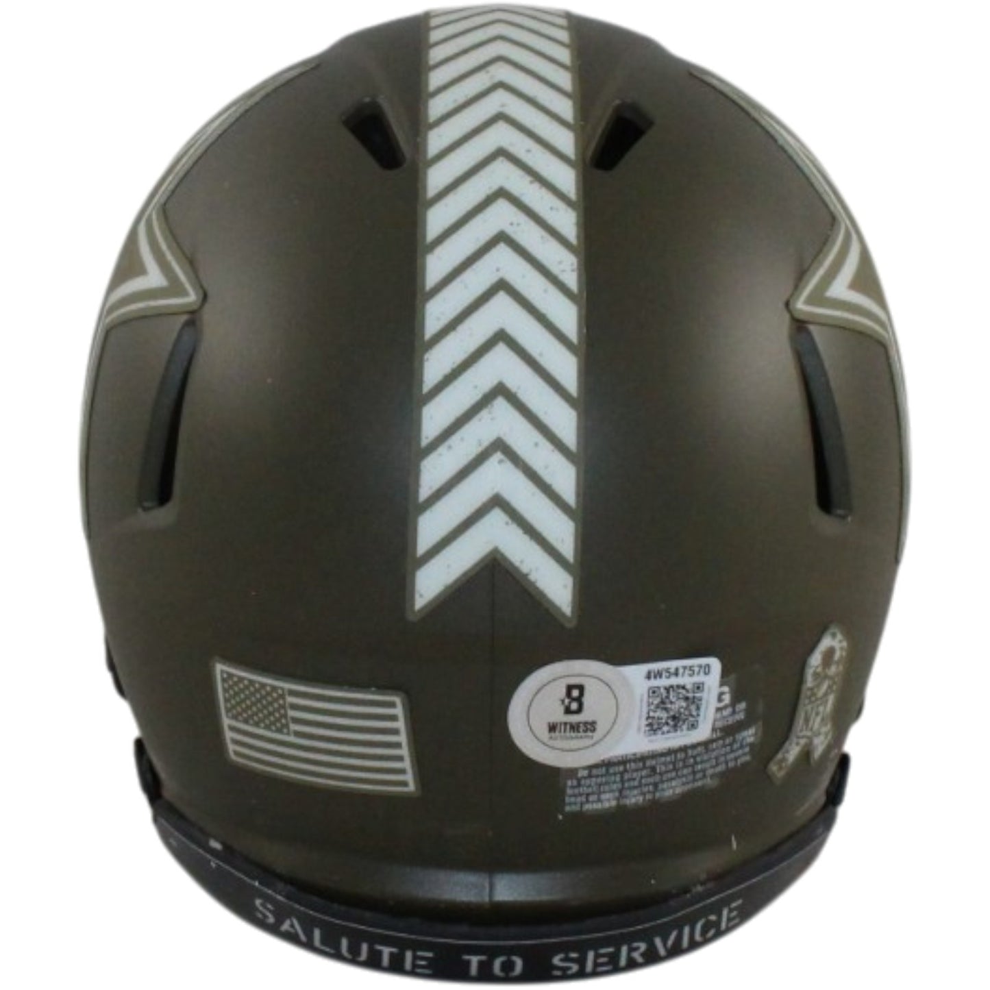 Dak Prescott Signed Dallas Cowboys 2022 Salute to Service Mini Helmet